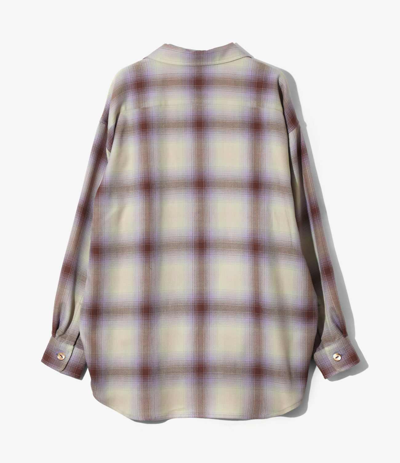 Windsor Collar Uncon Shirt - W/R Ombre Plaid