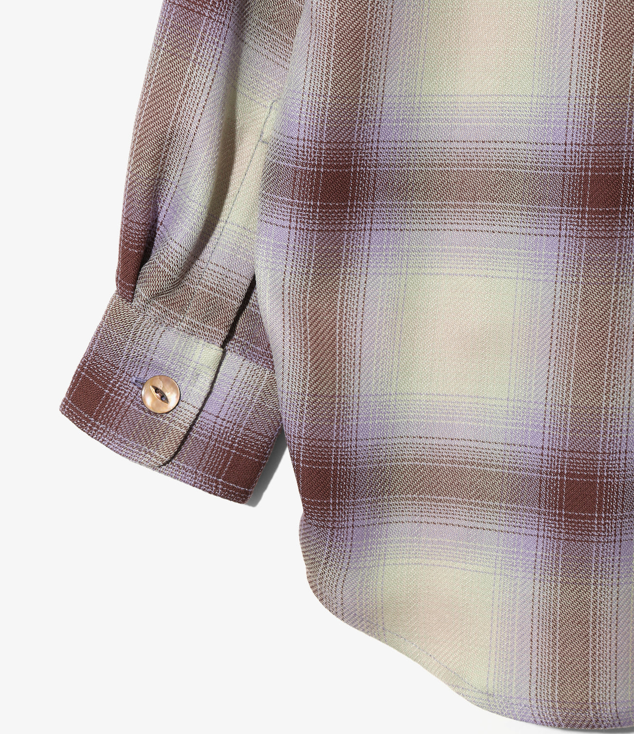 Windsor Collar Uncon Shirt - W/R Ombre Plaid