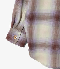 Windsor Collar Uncon Shirt - W/R Ombre Plaid