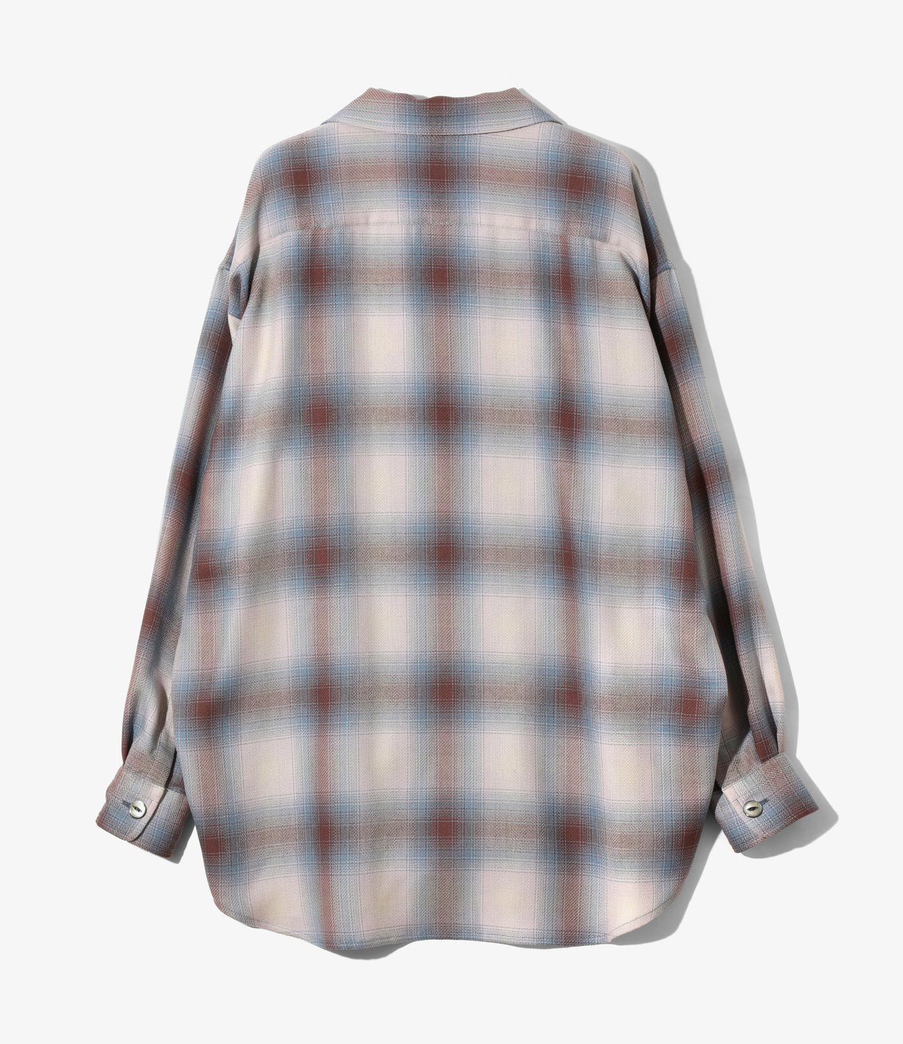 Windsor Collar Uncon Shirt - W/R Ombre Plaid