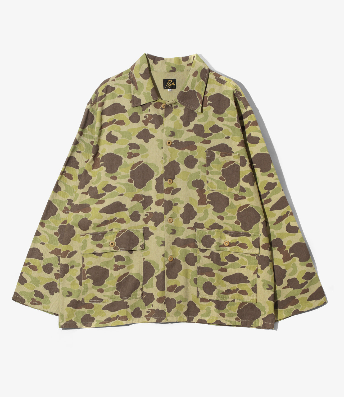 Military Shirt Jacket - Camo Twill