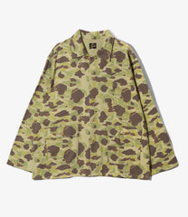 Military Shirt Jacket - Camo Twill