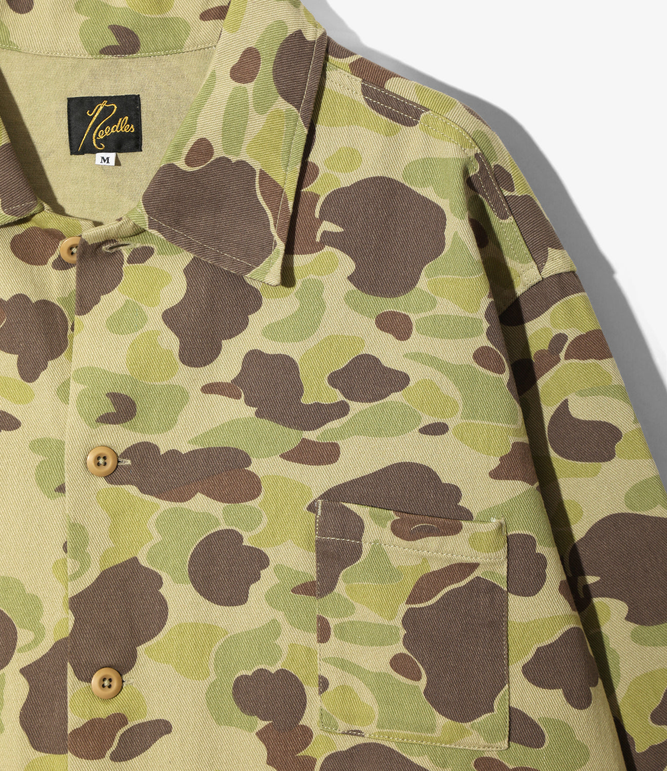 Military Shirt Jacket - Camo Twill
