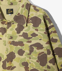 Military Shirt Jacket - Camo Twill