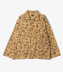 Military Shirt Jacket - Camo Twill