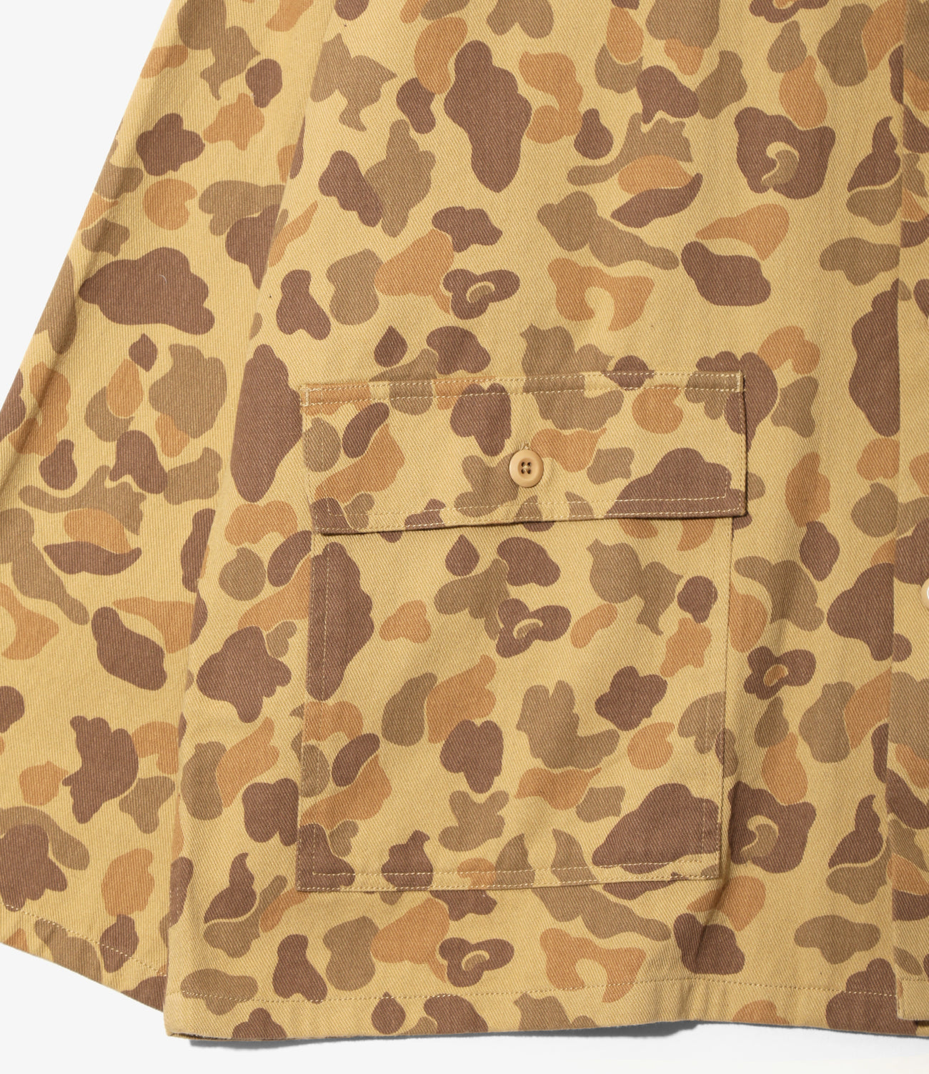 Military Shirt Jacket - Camo Twill