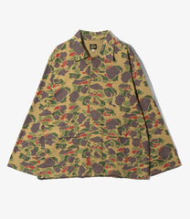 Military Shirt Jacket - Camo Twill