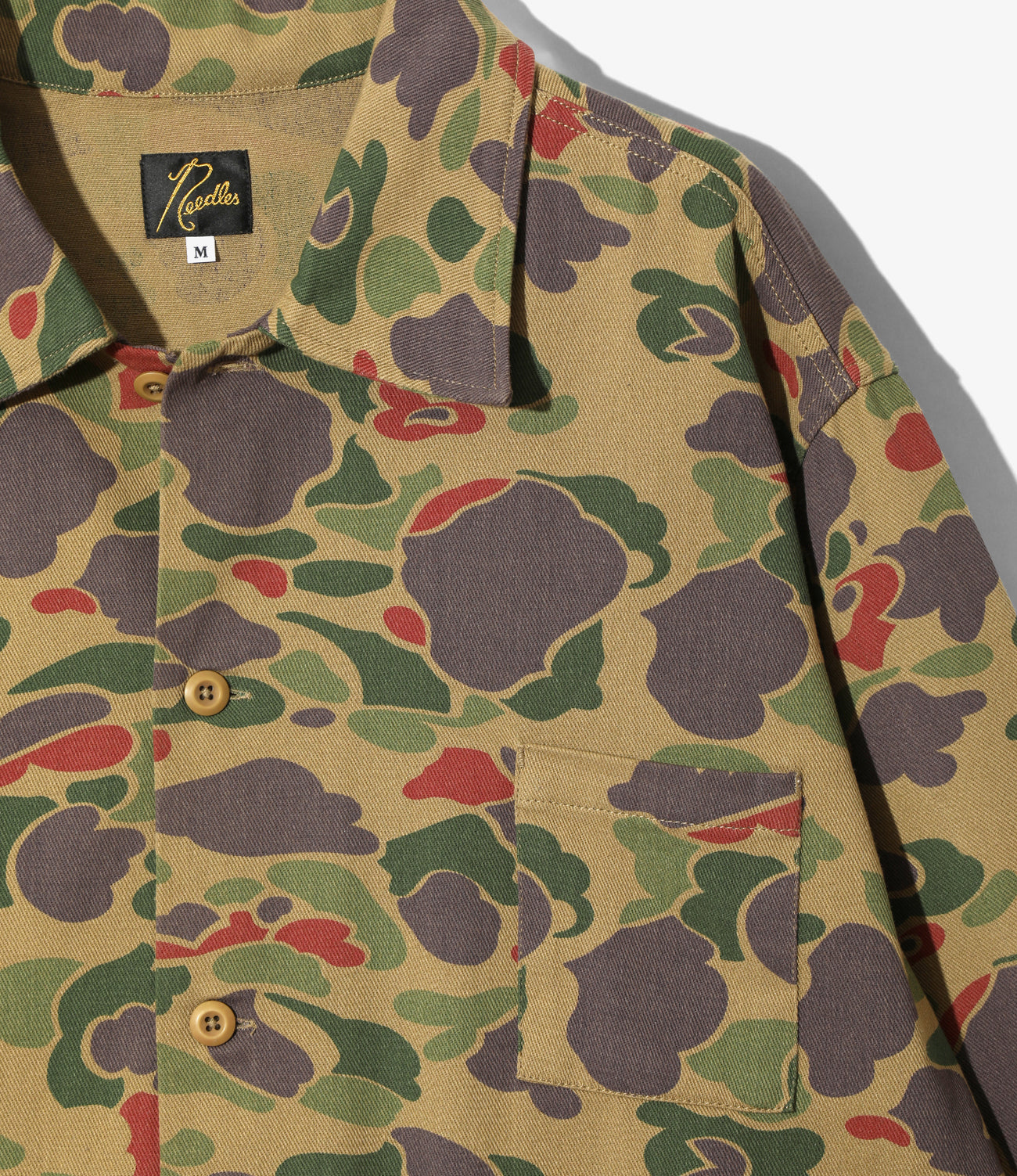 Military Shirt Jacket - Camo Twill