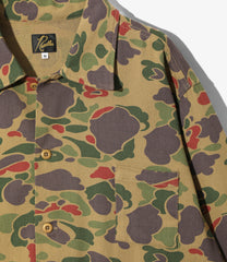 Military Shirt Jacket - Camo Twill