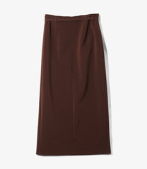 Slit Pencil Skirt - Poly D.Cloth Stretch