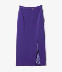 Slit Pencil Skirt - Poly D.Cloth Stretch