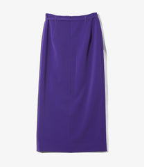 Slit Pencil Skirt - Poly D.Cloth Stretch