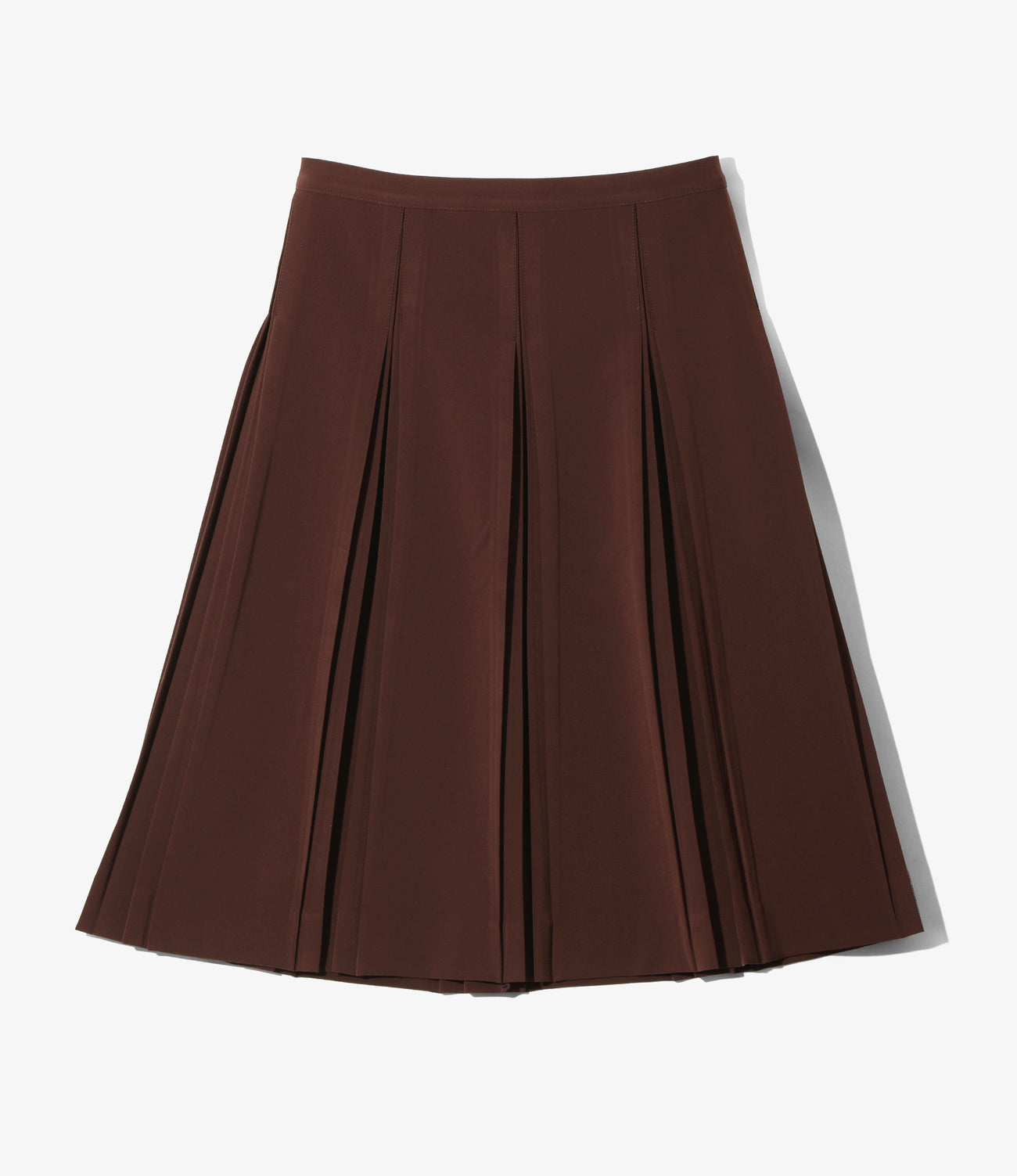 Inverted Pleats Skirt - Poly D.Cloth Stretch