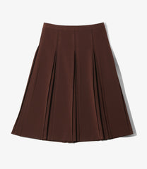 Inverted Pleats Skirt - Poly D.Cloth Stretch