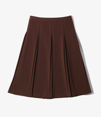 Inverted Pleats Skirt - Poly D.Cloth Stretch