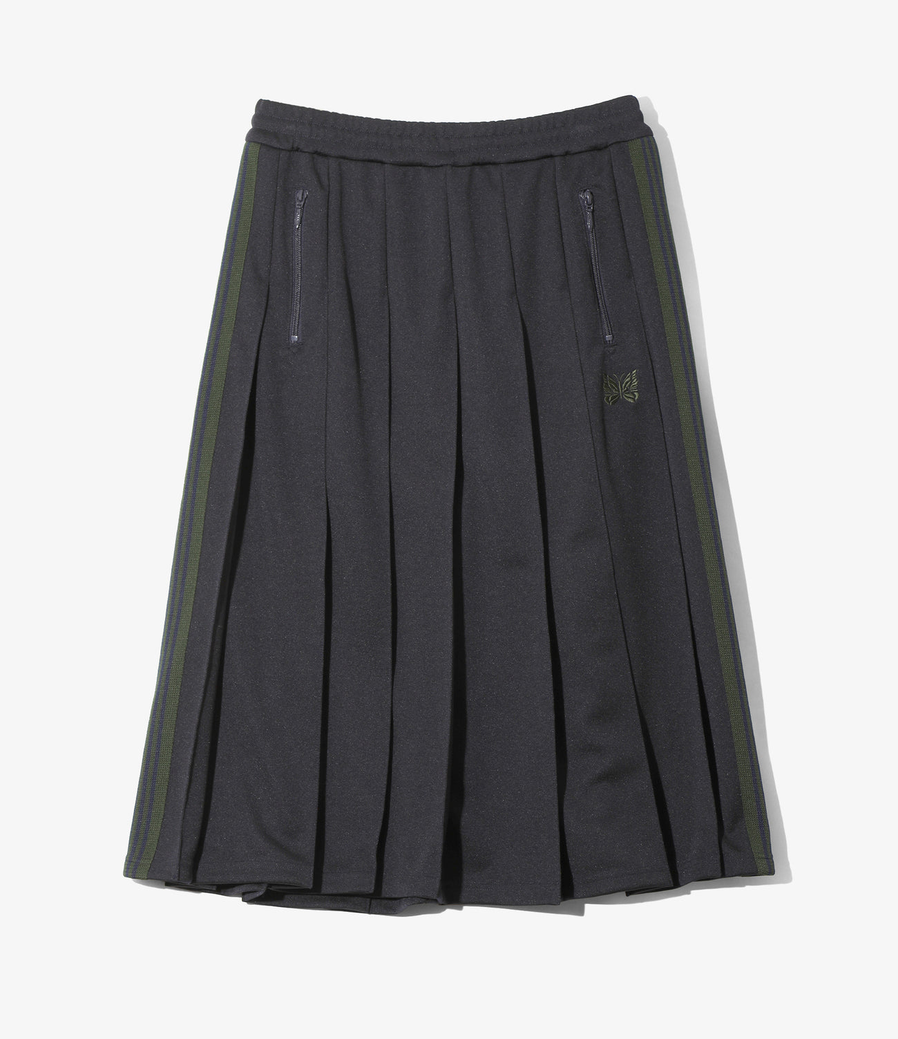 Pleated Track Skirt - Poly Smooth
