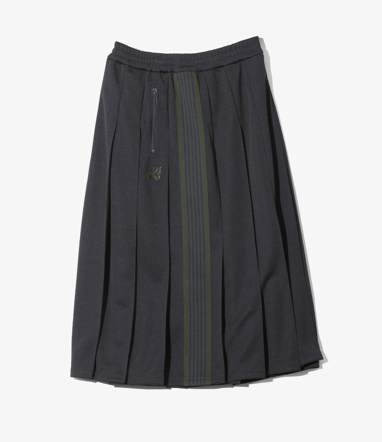 Pleated Track Skirt - Poly Smooth