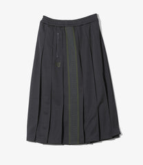 Pleated Track Skirt - Poly Smooth