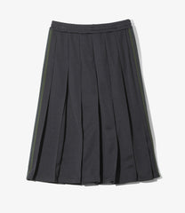 Pleated Track Skirt - Poly Smooth