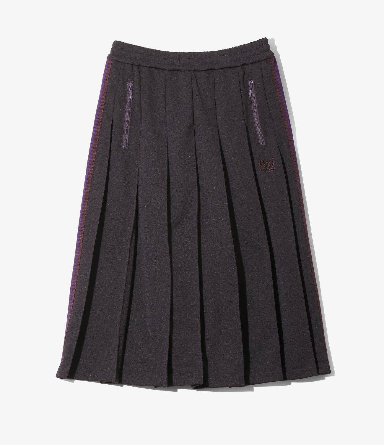Pleated Track Skirt - Poly Smooth