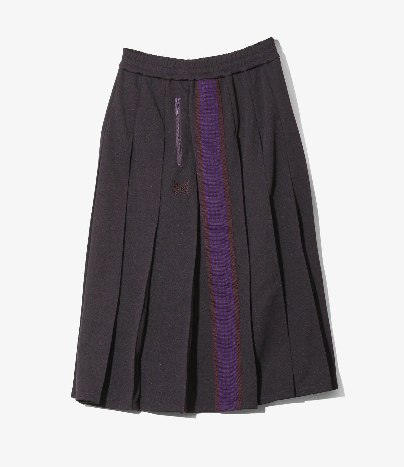 Pleated Track Skirt - Poly Smooth