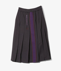 Pleated Track Skirt - Poly Smooth