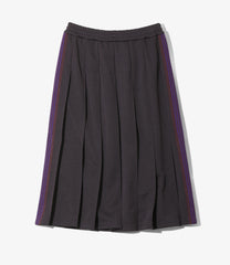 Pleated Track Skirt - Poly Smooth