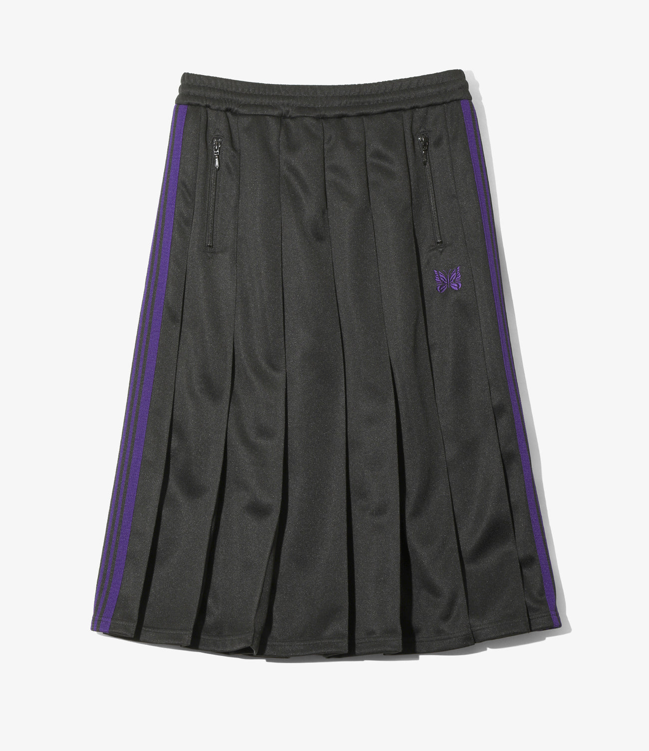 Pleated Track Skirt - Poly Smooth