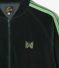 Rib Collar Track Jacket - C/PE Velour
