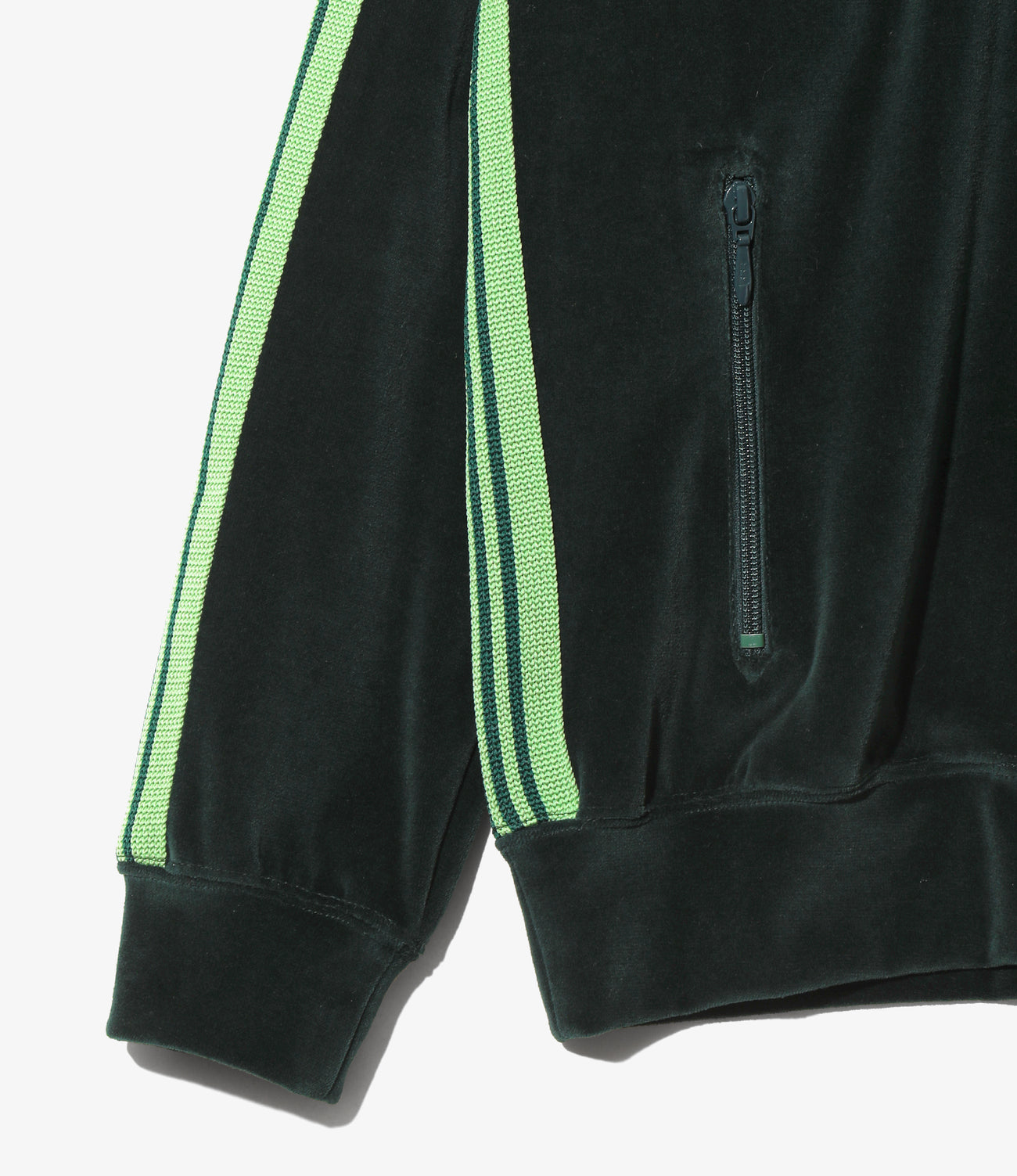 Rib Collar Track Jacket - C/PE Velour