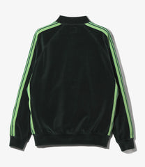 Rib Collar Track Jacket - C/PE Velour