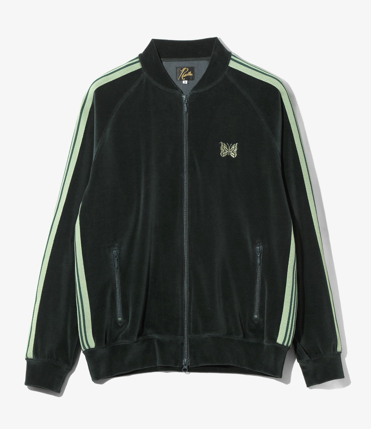Rib Collar Track Jacket - C/PE Velour