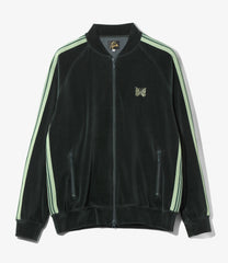 Rib Collar Track Jacket - C/PE Velour