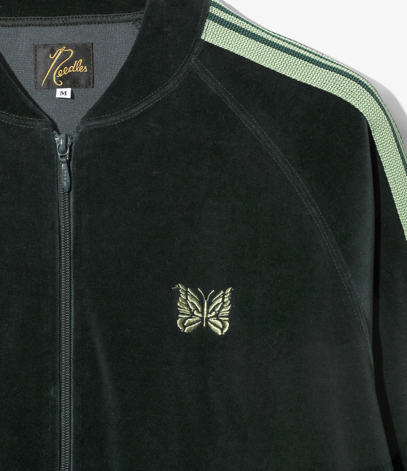 Rib Collar Track Jacket - C/PE Velour