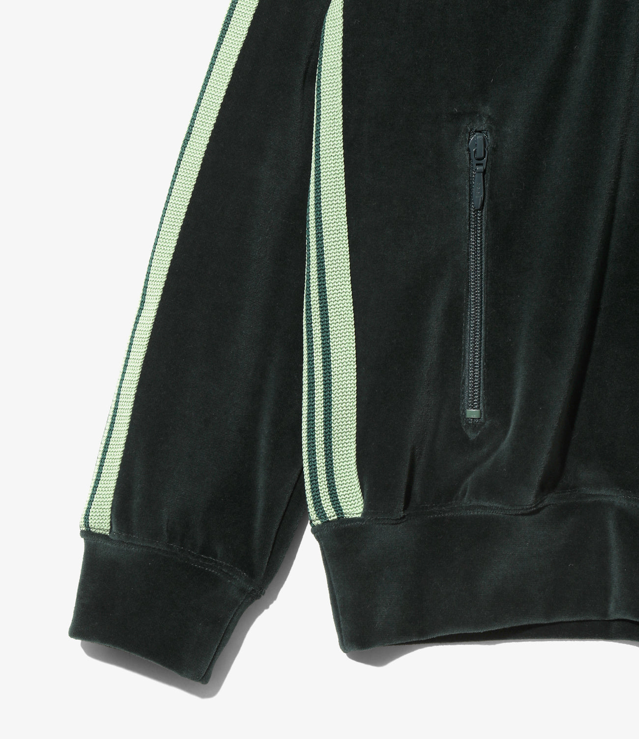 Rib Collar Track Jacket - C/PE Velour