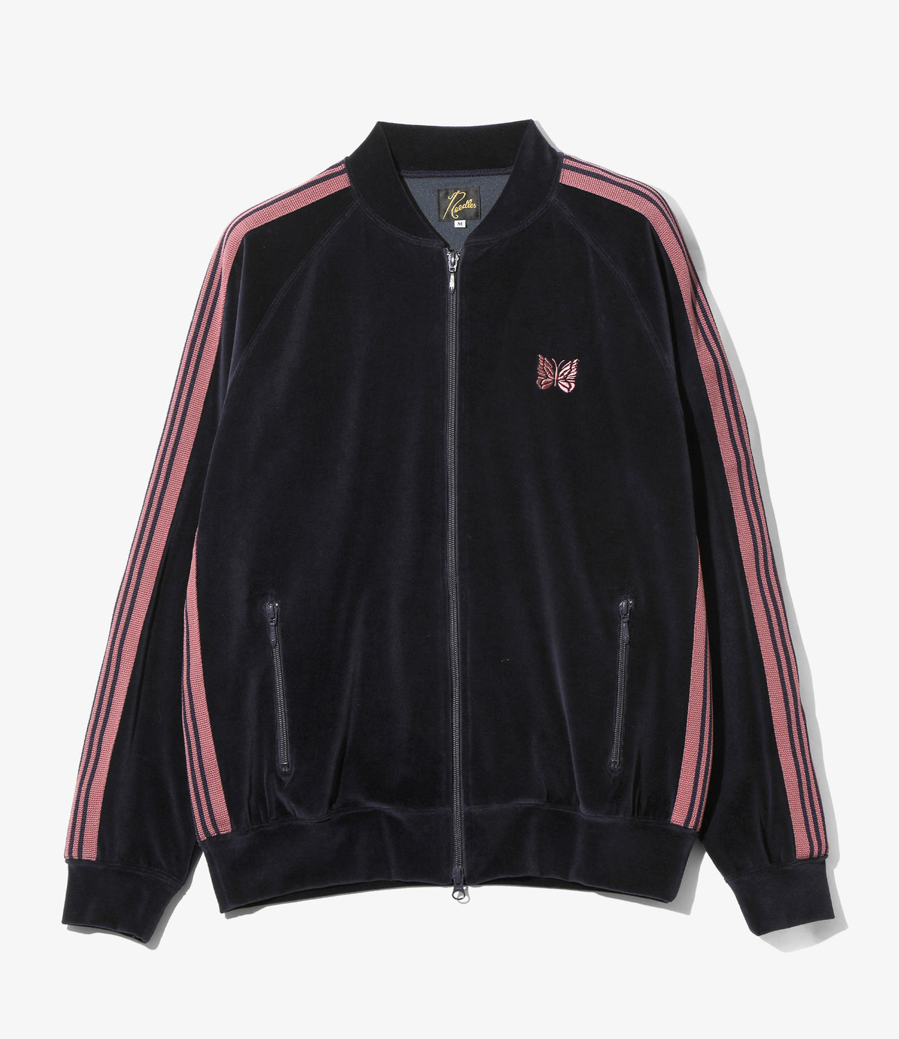 Rib Collar Track Jacket - C/PE Velour