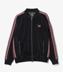Rib Collar Track Jacket - C/PE Velour
