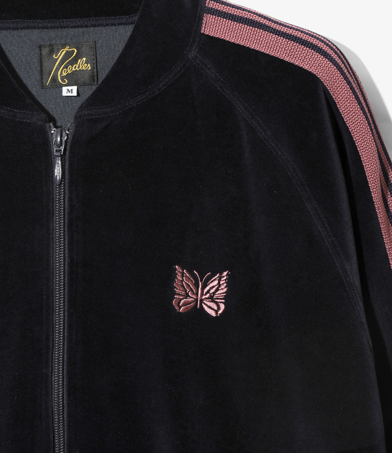 Rib Collar Track Jacket - C/PE Velour