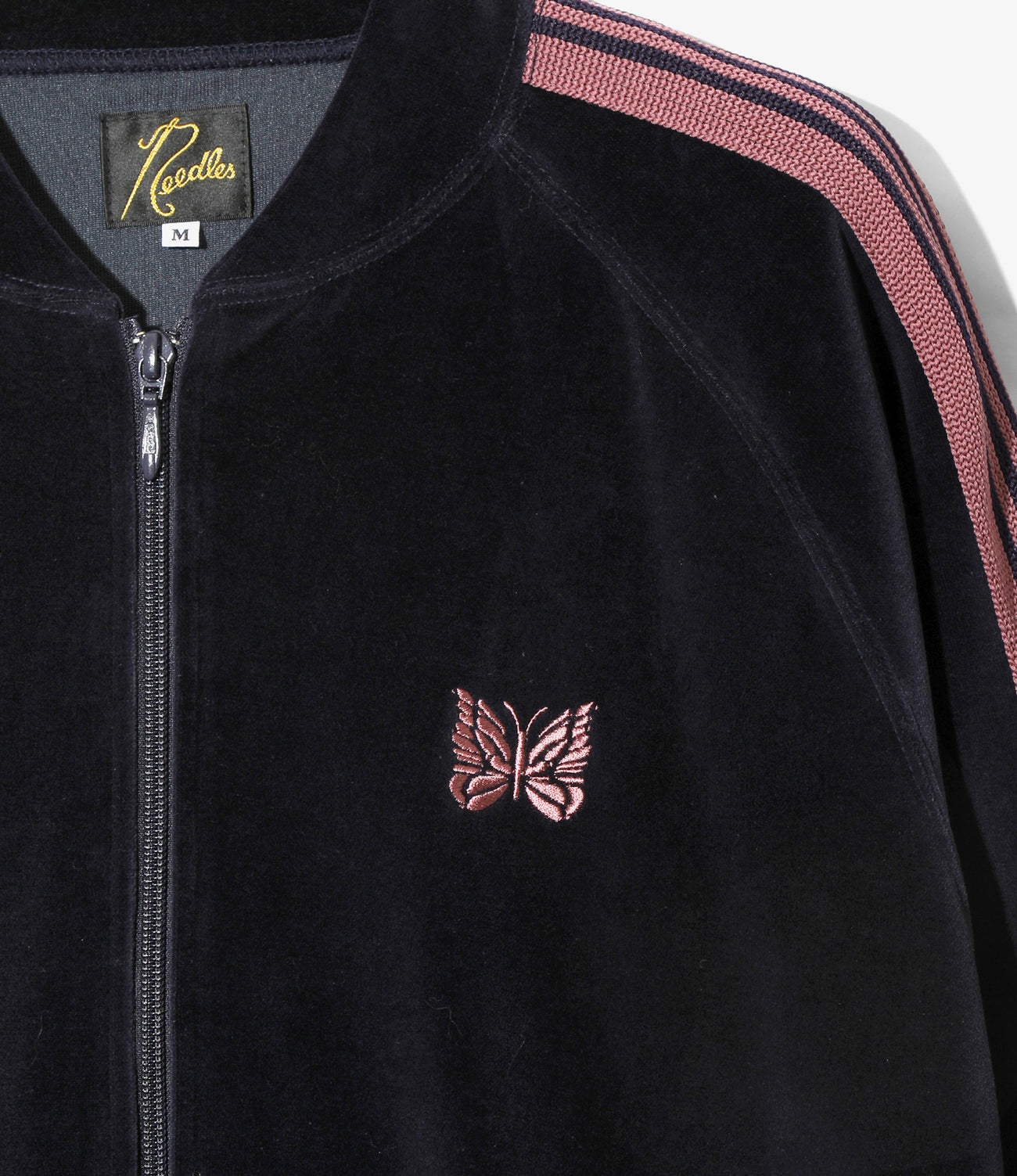 Rib Collar Track Jacket - C/PE Velour