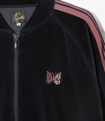 Rib Collar Track Jacket - C/PE Velour
