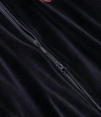 Rib Collar Track Jacket - C/PE Velour