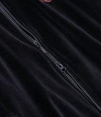 Rib Collar Track Jacket - C/PE Velour
