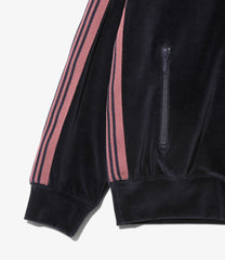 Rib Collar Track Jacket - C/PE Velour