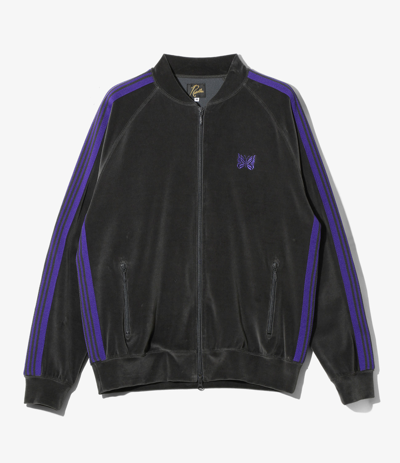 Rib Collar Track Jacket - C/PE Velour