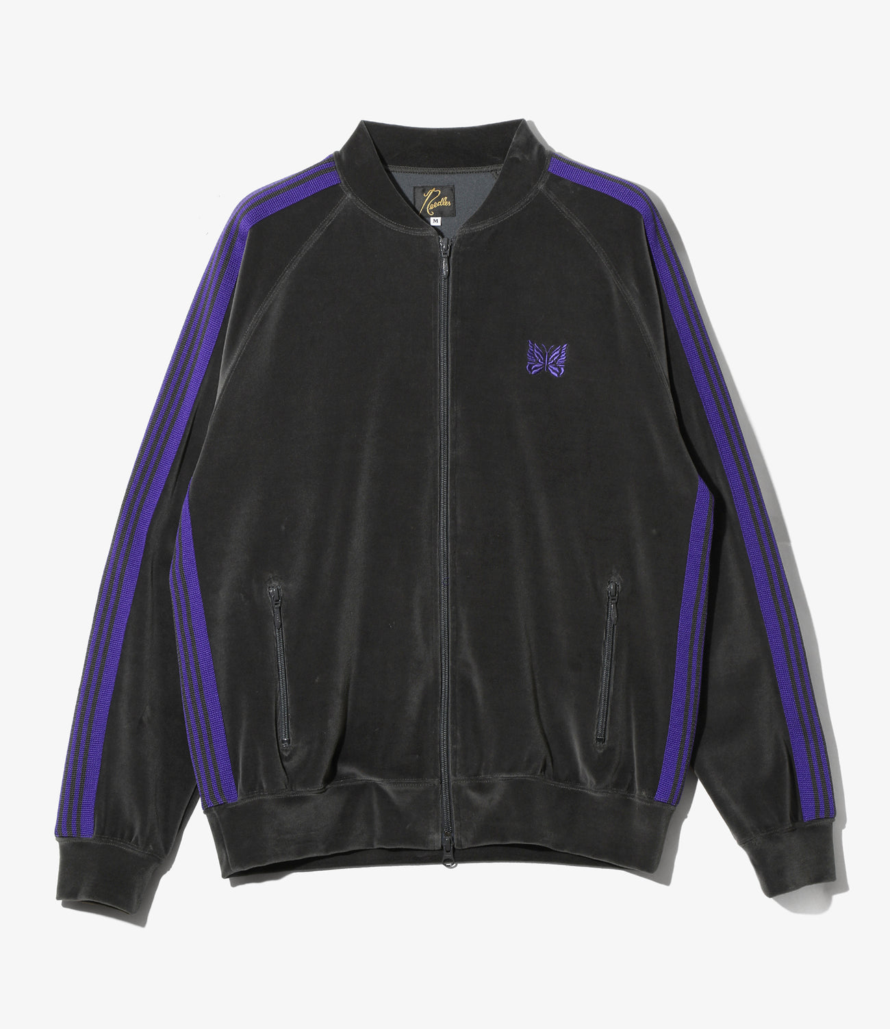 Rib Collar Track Jacket - C/PE Velour