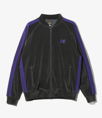 Rib Collar Track Jacket - C/PE Velour