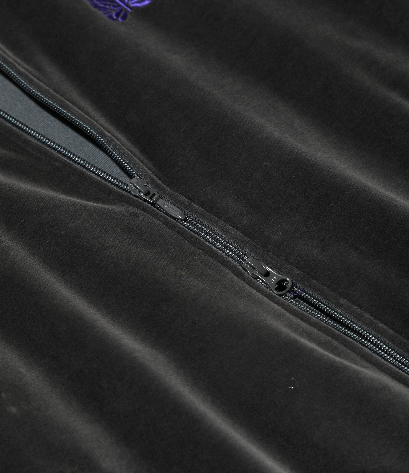 Rib Collar Track Jacket - C/PE Velour