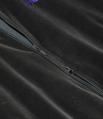 Rib Collar Track Jacket - C/PE Velour