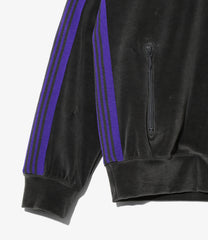 Rib Collar Track Jacket - C/PE Velour