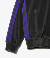 Rib Collar Track Jacket - C/PE Velour